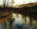Rivière Elvelandskap Paysage impressionnisme Paysage norvégien Frits Thaulow